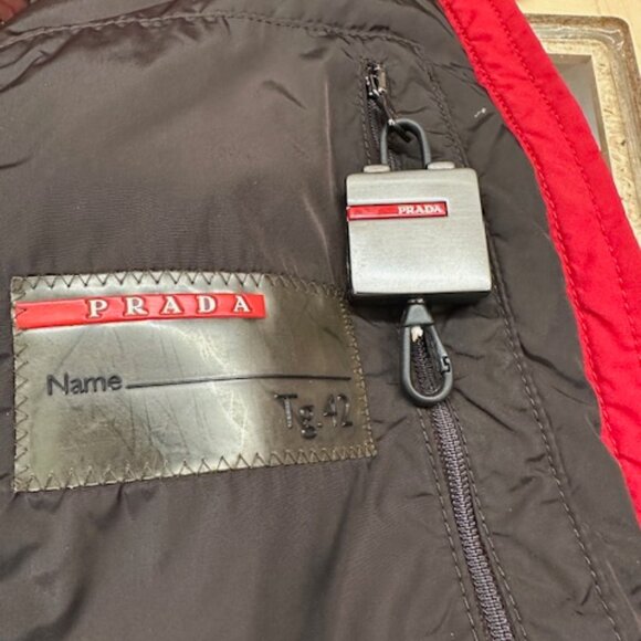 Prada Red Size 6 Hooded Jacket - Picture 11 of 11